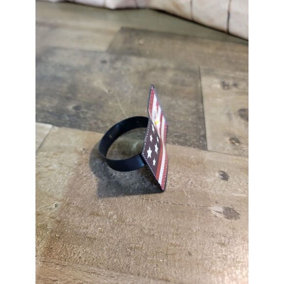 Tealight America flag USA July 4th decor - Picture 2 of 4